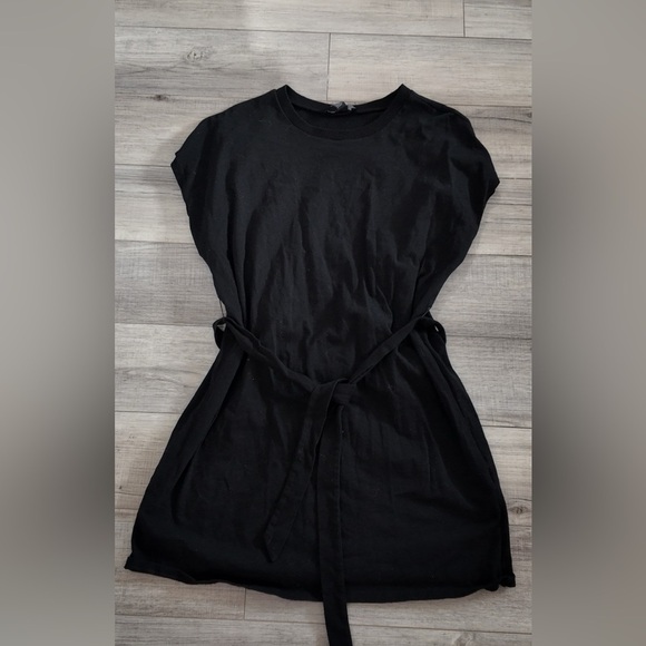Black Mini Dress w/ Drawstring | Size L - Picture 8 of 8